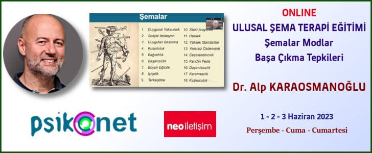 Ulusal Şema Terapi Eğitimi 1 Haziran 2023'de Başlıyor. (Online)